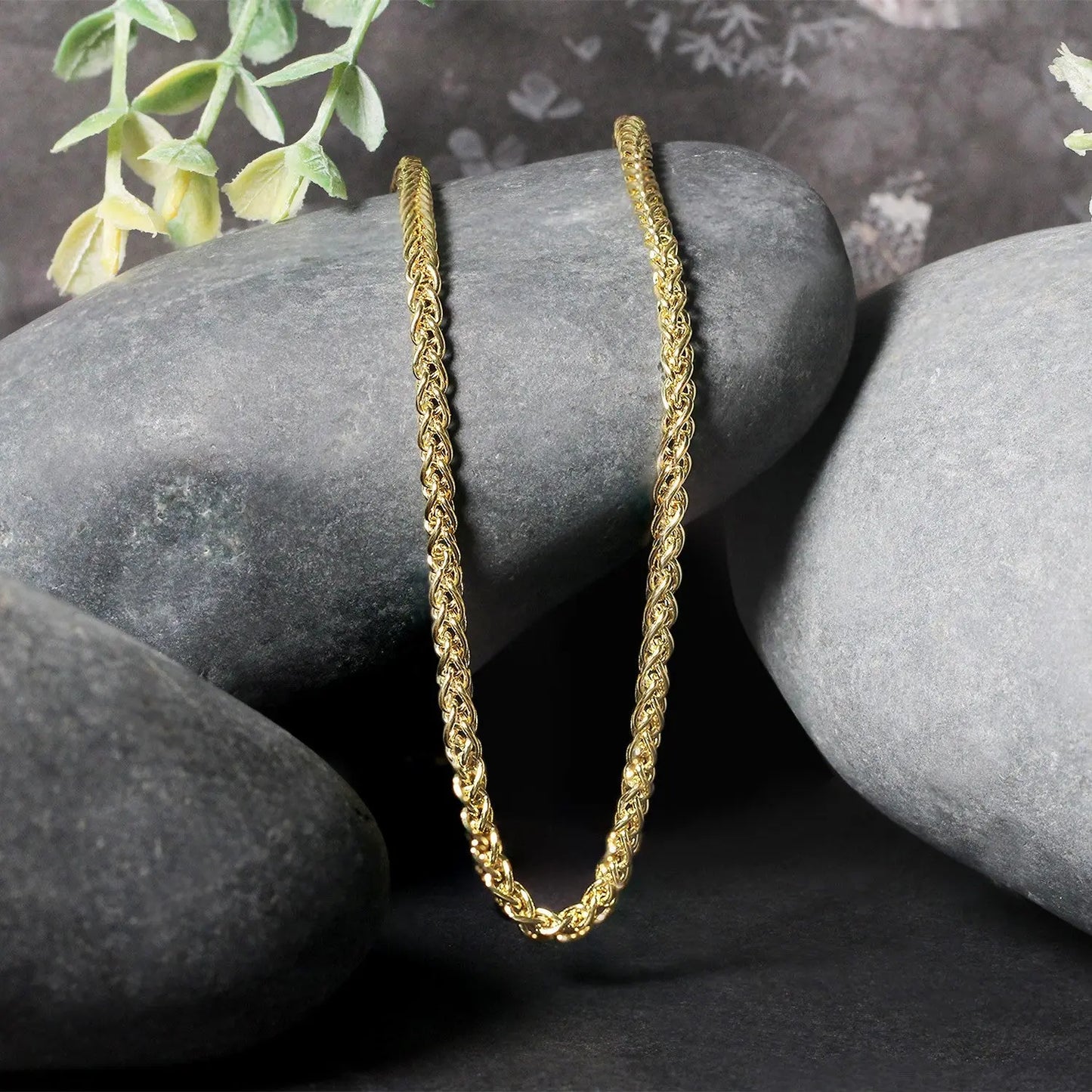14k Yellow Gold Light Weight Wheat Chain (2.80 mm) RCJ Chains CELESTIA LUXE JEWELLERS
