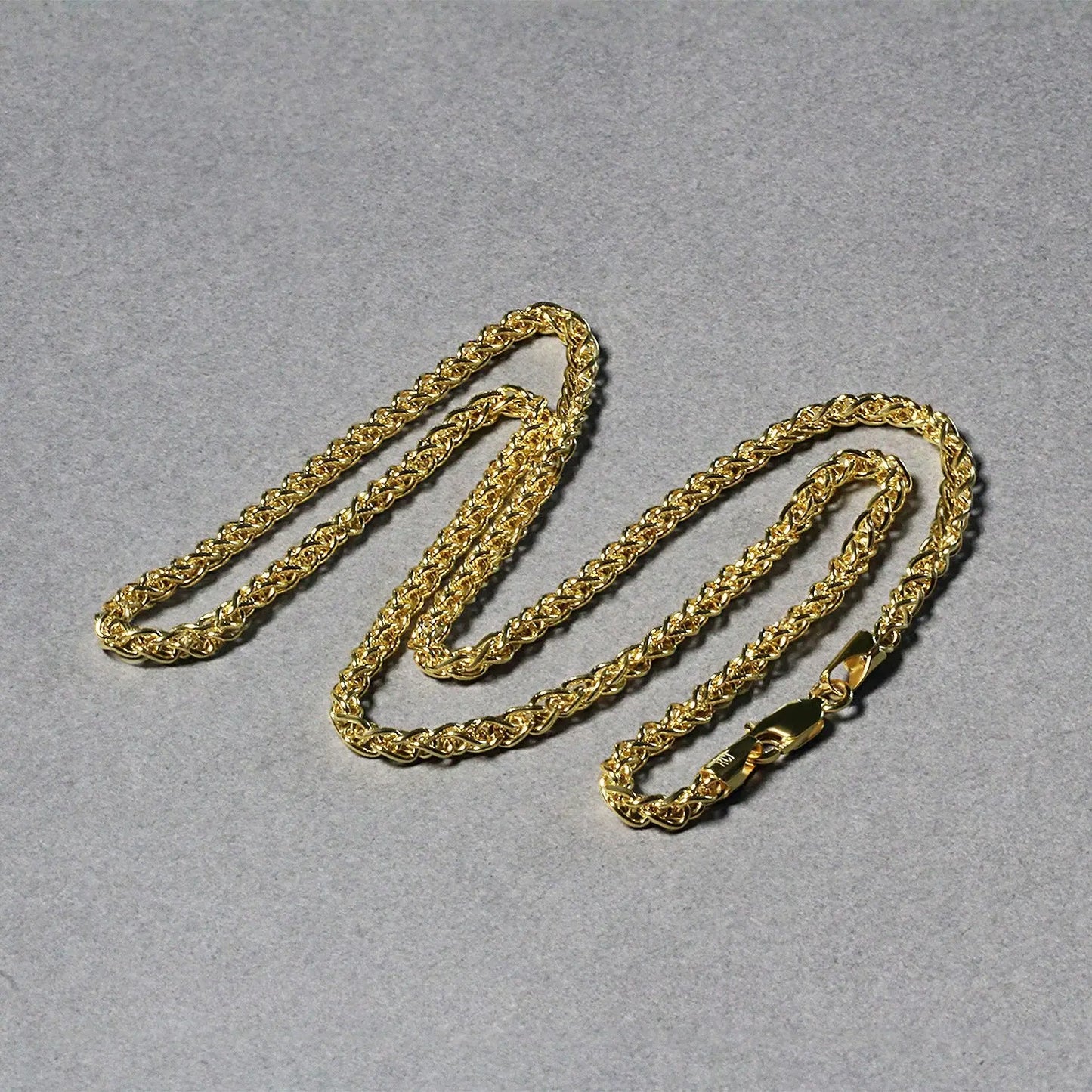 14k Yellow Gold Light Weight Wheat Chain (2.80 mm) RCJ Chains CELESTIA LUXE JEWELLERS