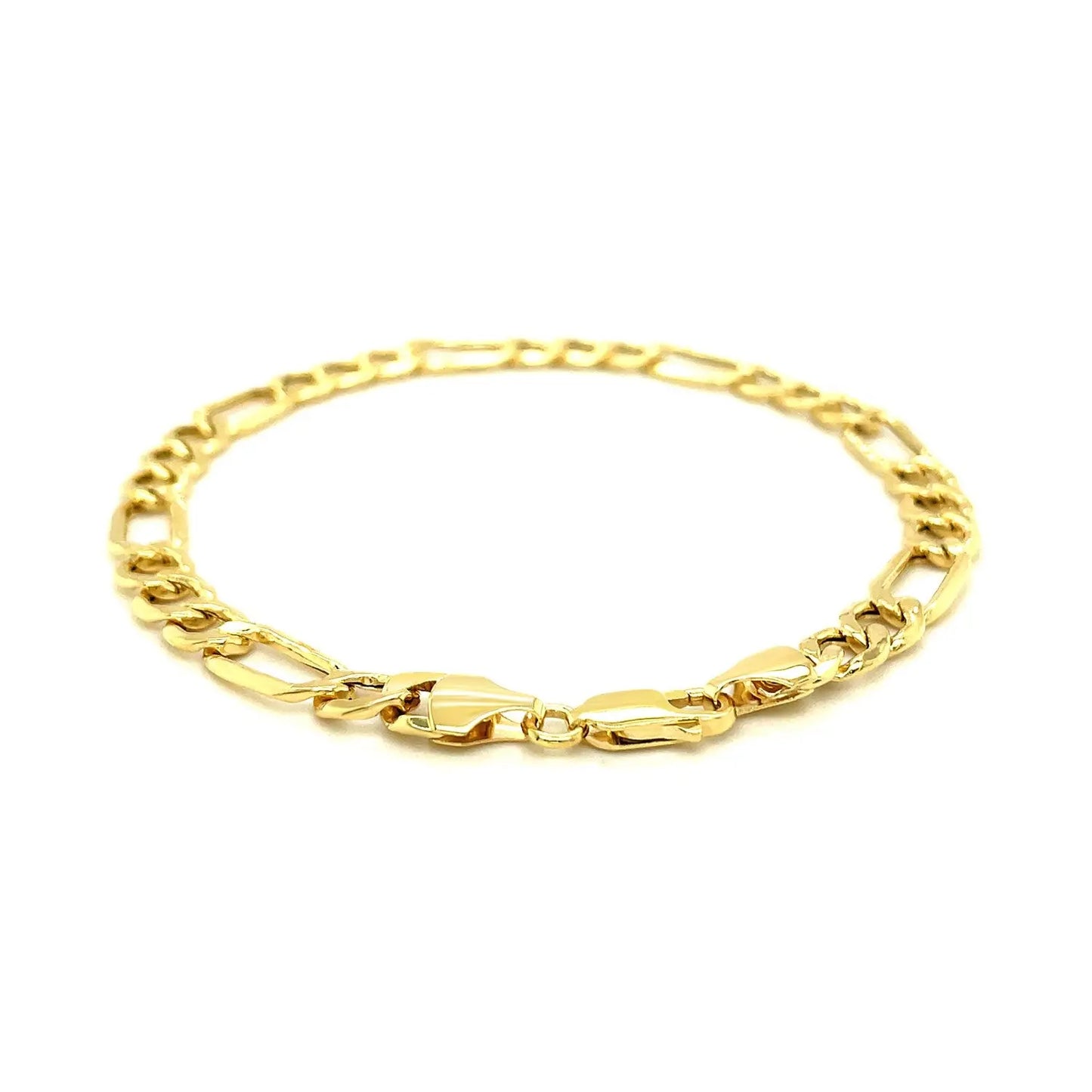 14k Yellow Gold Lite Figaro Bracelet (6.60 mm) RCJ Bracelets CELESTIA LUXE JEWELLERS