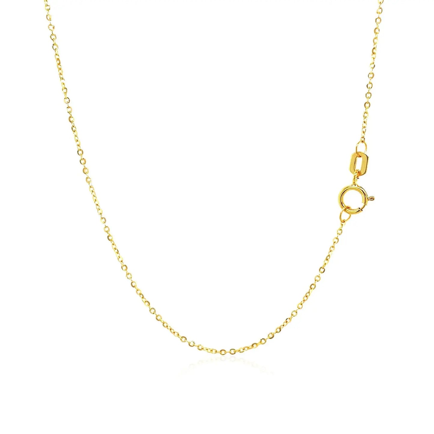 14k Yellow Gold Necklace with Eight Pointed Star and Beads RCJ Necklaces CELESTIA LUXE JEWELLERS