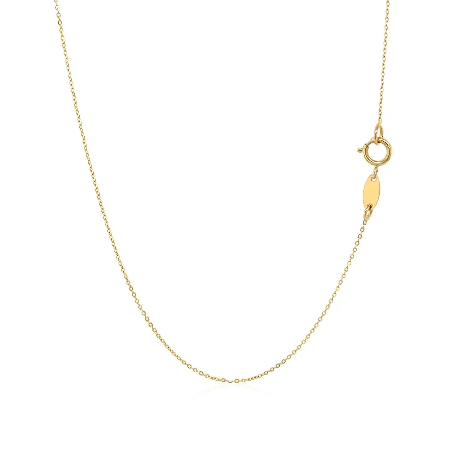 14k Yellow Gold Necklace with Five Pointed Star RCJ Necklaces CELESTIA LUXE JEWELLERS