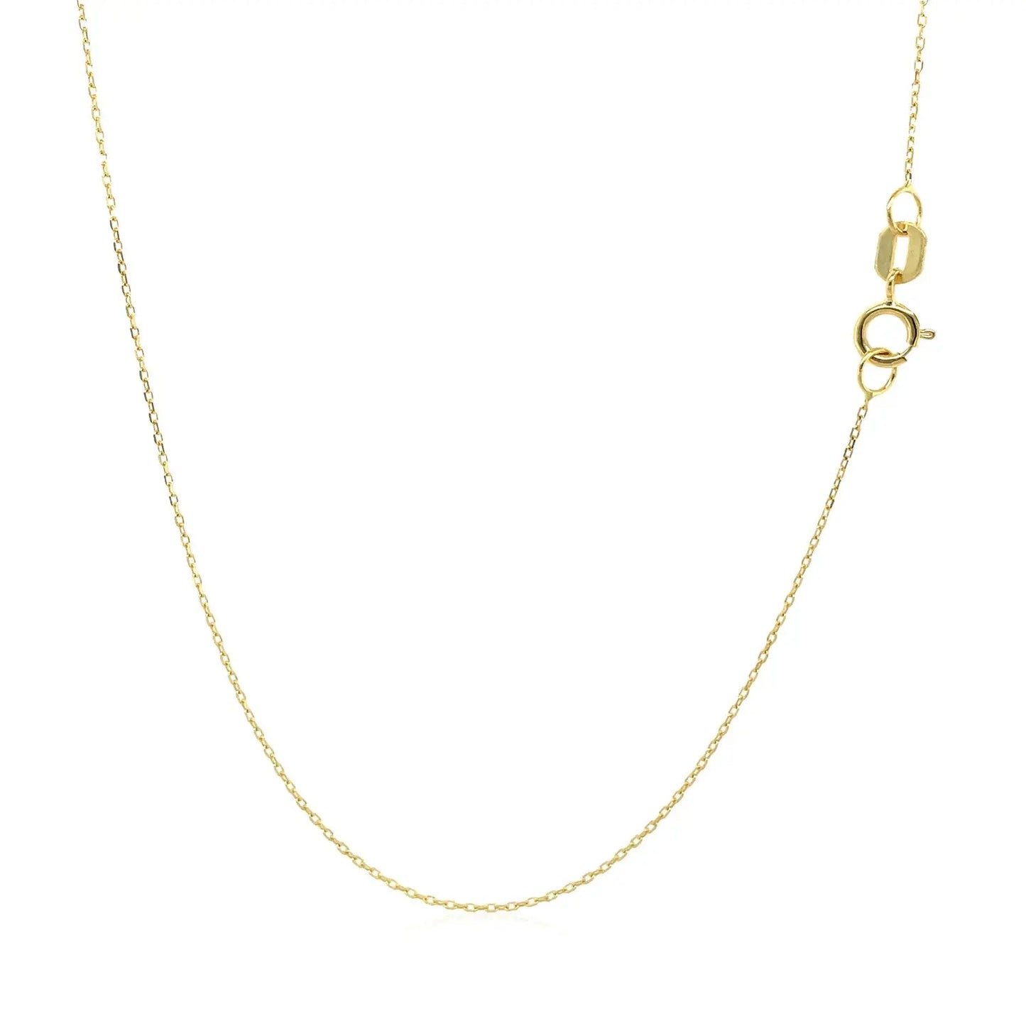 14k Yellow Gold Necklace with Moon RCJ Necklaces CELESTIA LUXE JEWELLERS