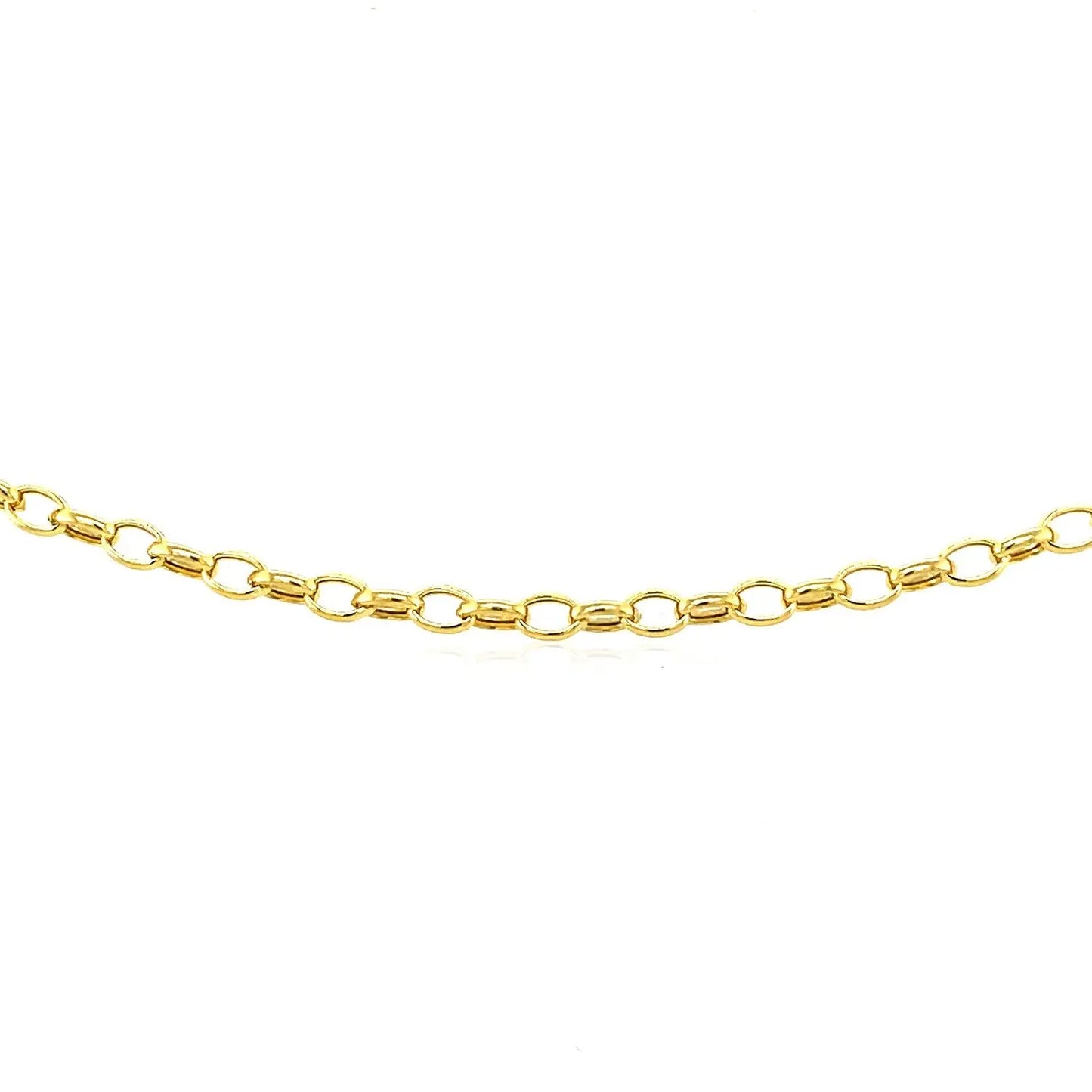 14k Yellow Gold Oval Rolo Bracelet (3.20 mm) RCJ Bracelets CELESTIA LUXE JEWELLERS
