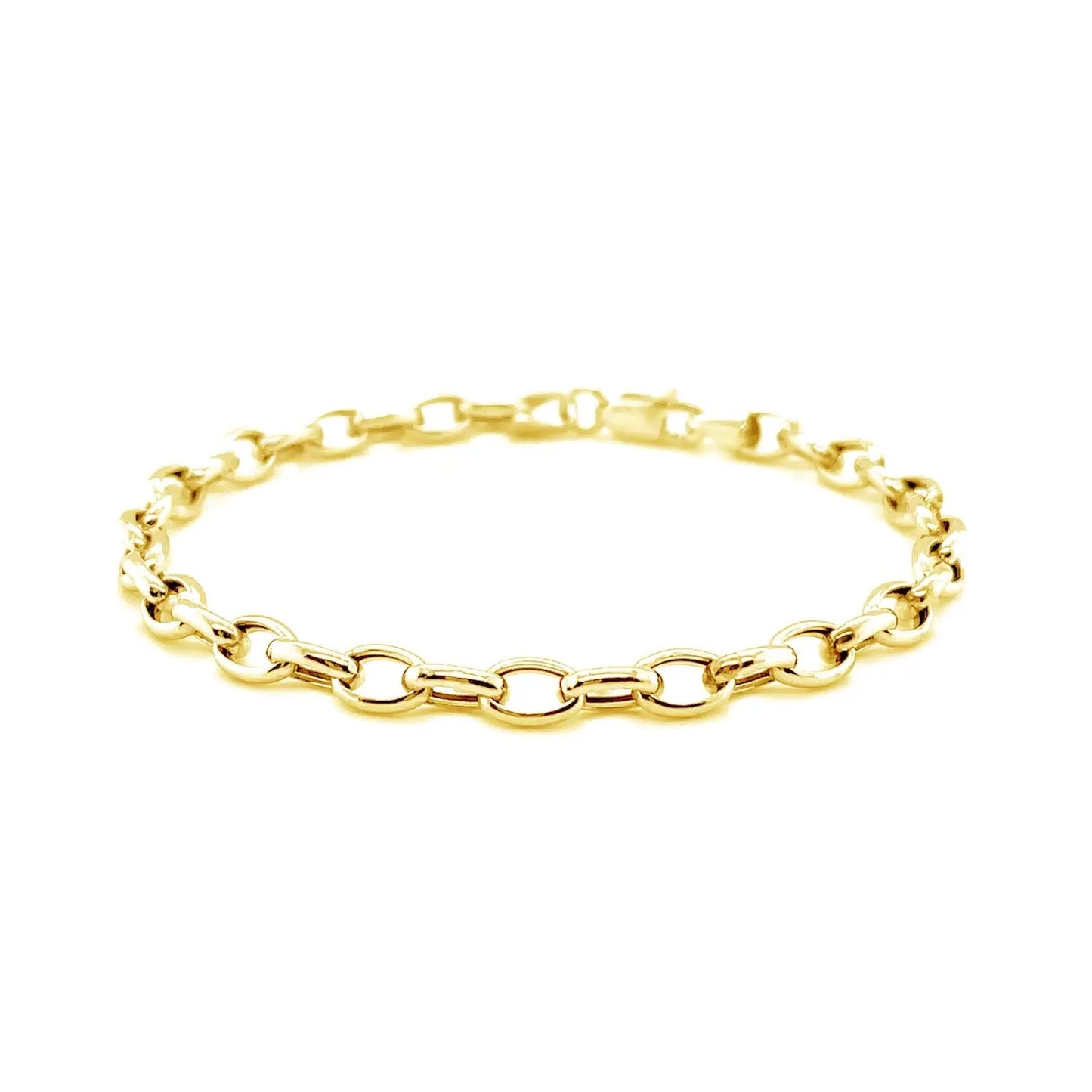 14k Yellow Gold Oval Rolo Bracelet (4.60 mm) RCJ Bracelets CELESTIA LUXE JEWELLERS