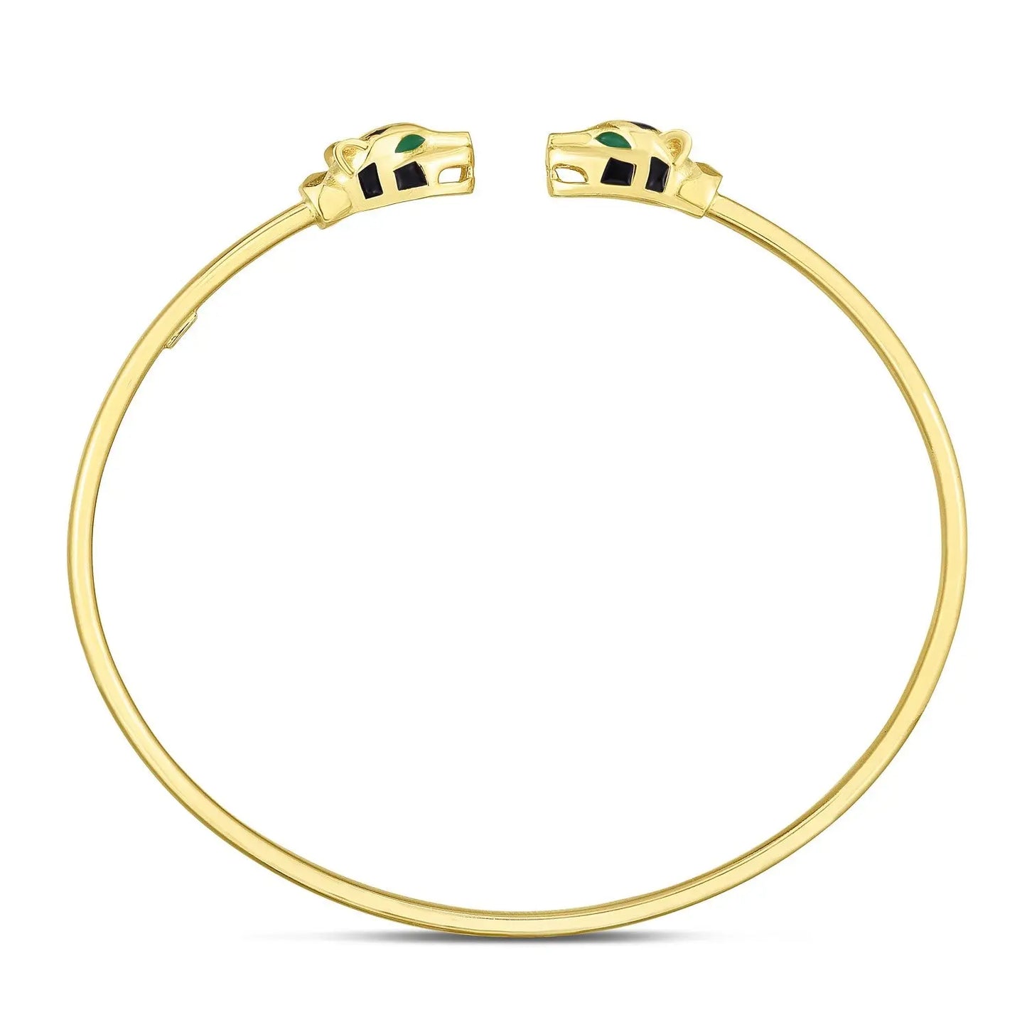14k Yellow Gold Panther Bangle (3.00 mm) RCJ Bangles CELESTIA LUXE JEWELLERS