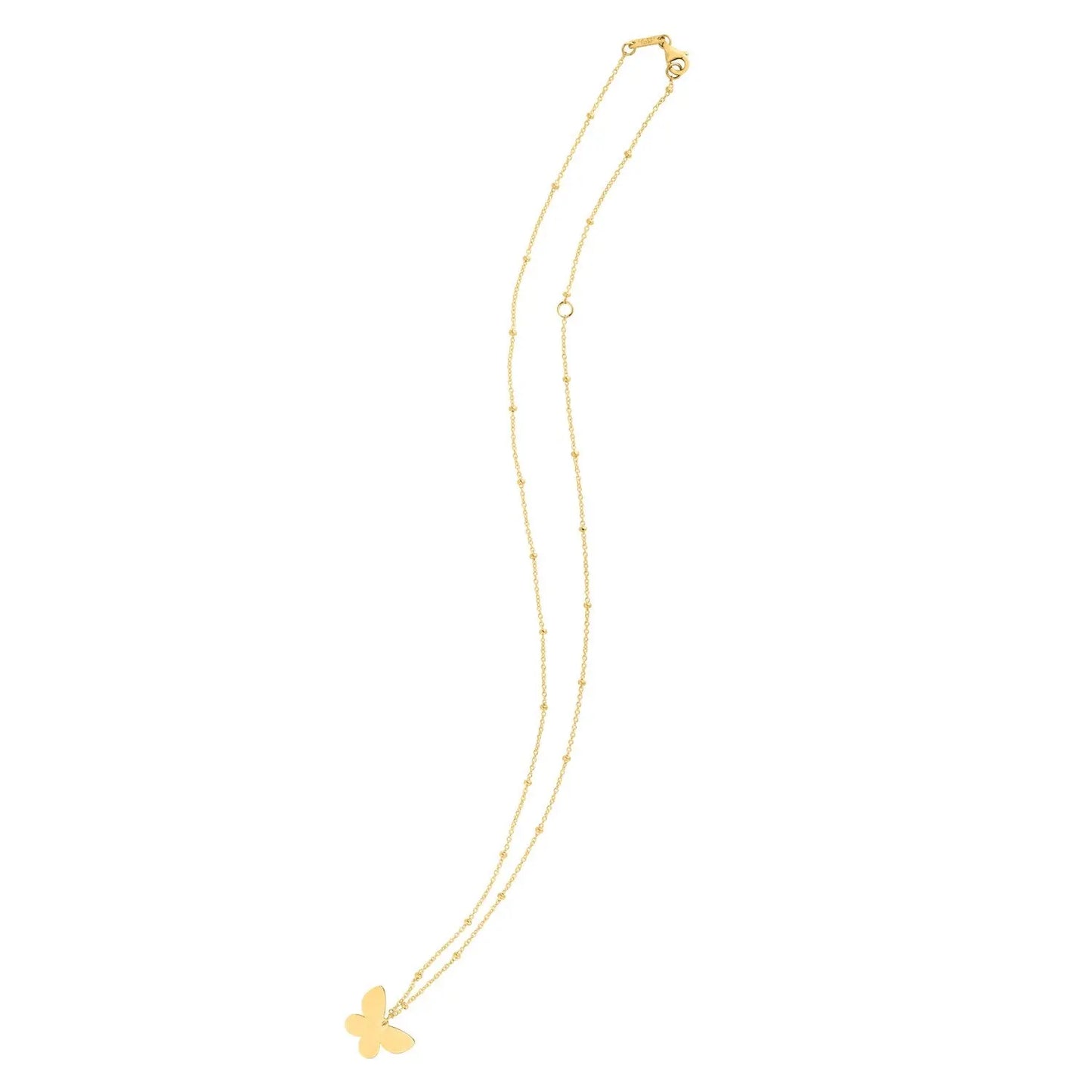 14k Yellow Gold Ppillon Butterfly Necklace RCJ Necklaces CELESTIA LUXE JEWELLERS