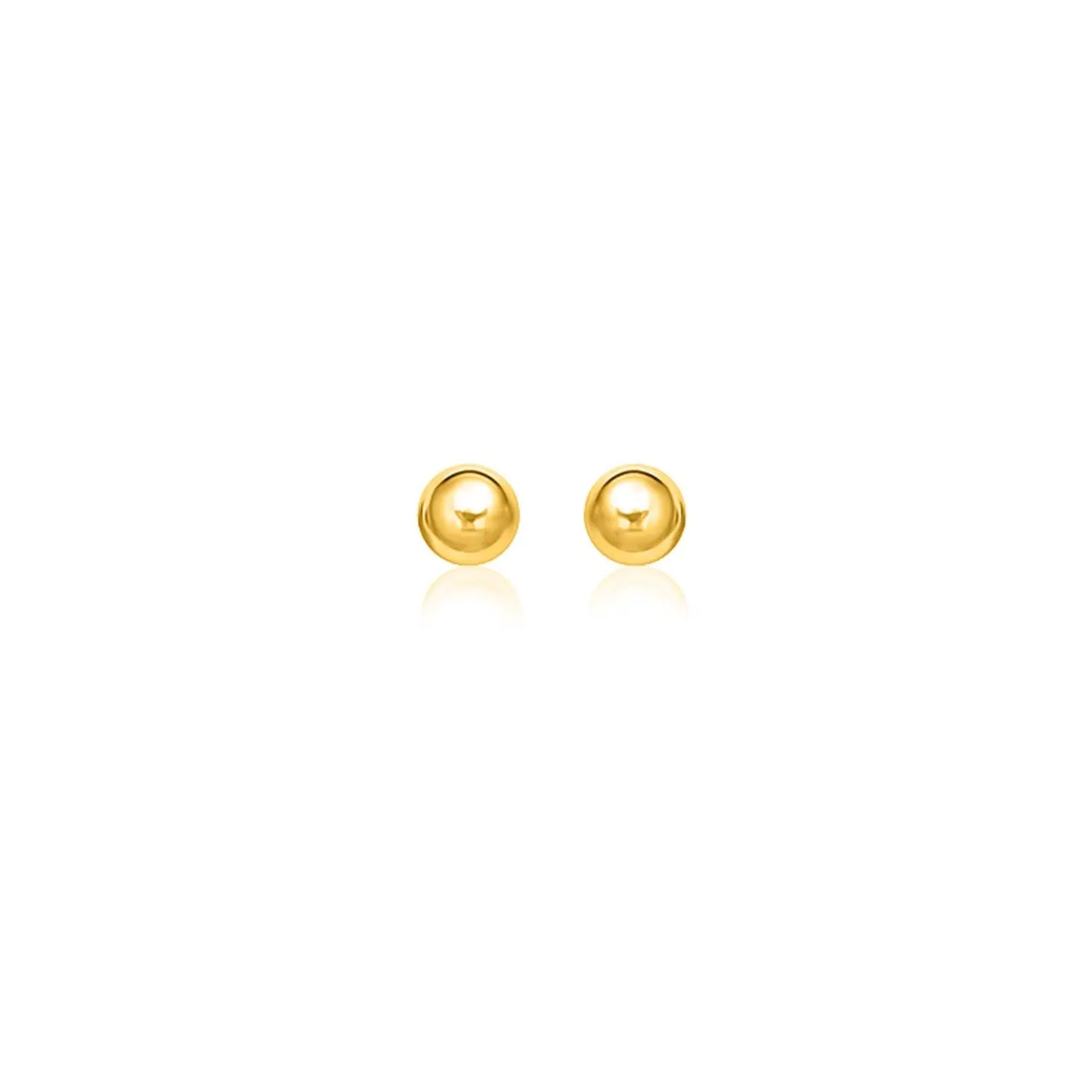 14k Yellow Gold Round Motif Stud Earrings (7mm) RCJ Earrings CELESTIA LUXE JEWELLERS