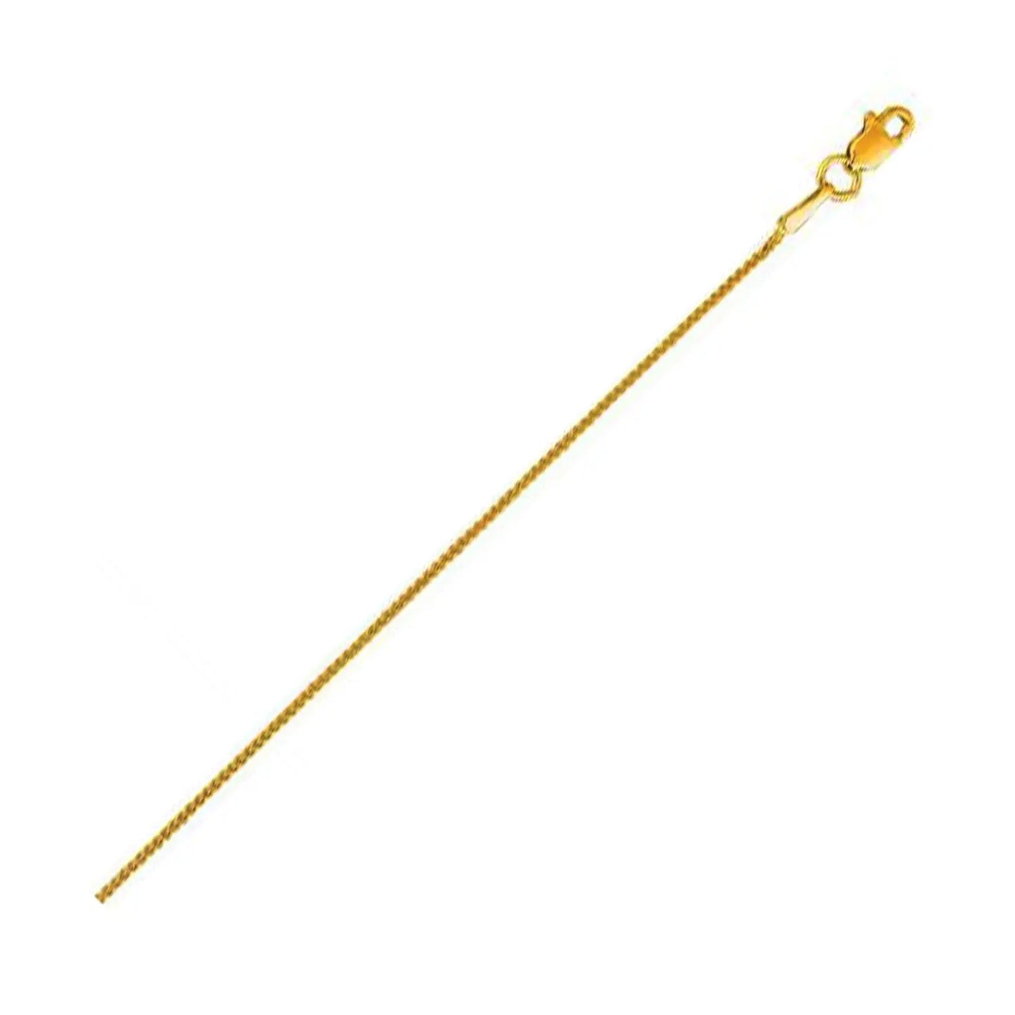 14k Yellow Gold Round Wheat Chain (0.80 mm) RCJ Chains CELESTIA LUXE JEWELLERS