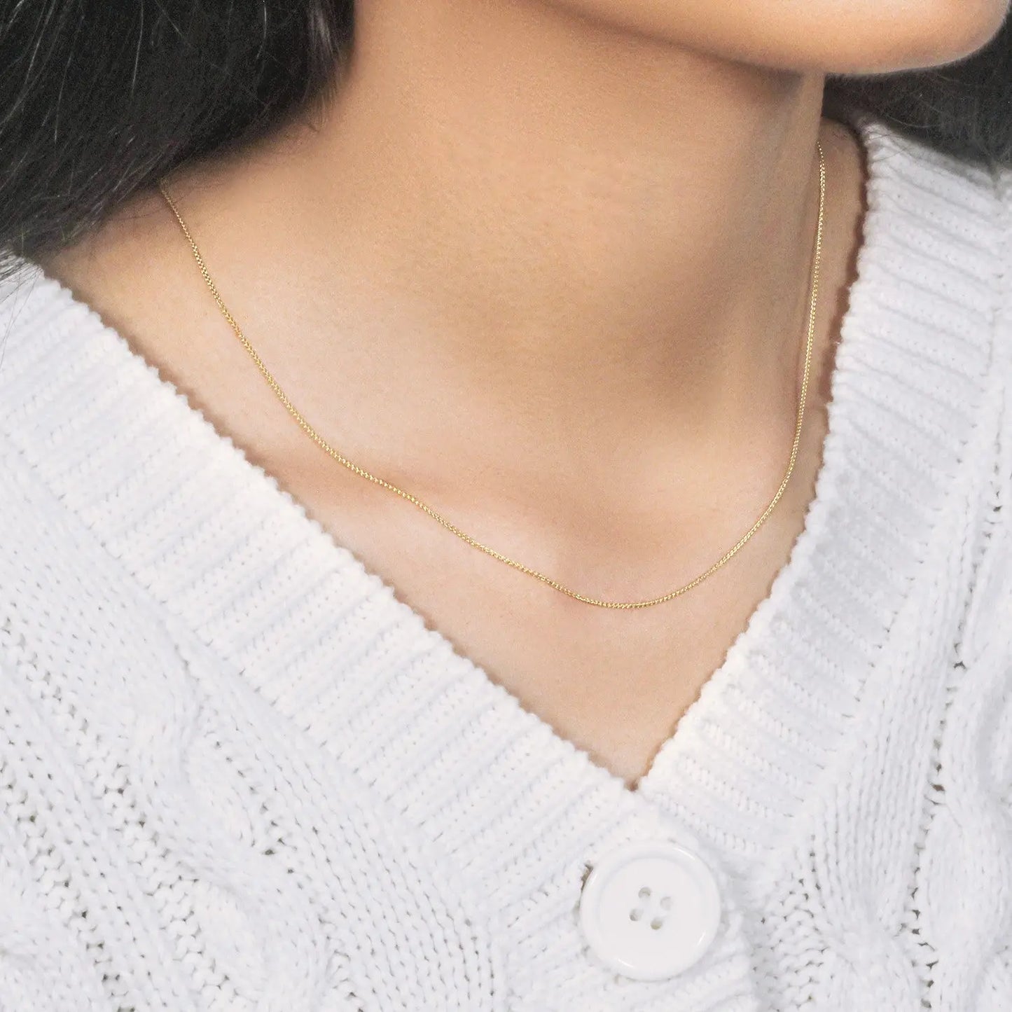 14k Yellow Gold Round Wheat Chain (0.80 mm) RCJ Chains CELESTIA LUXE JEWELLERS