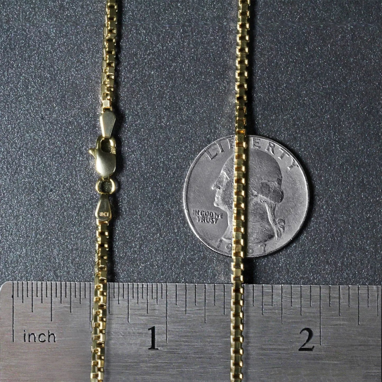14k Yellow Gold Semi Solid Box Chain (2.10 mm) RCJ Chains CELESTIA LUXE JEWELLERS