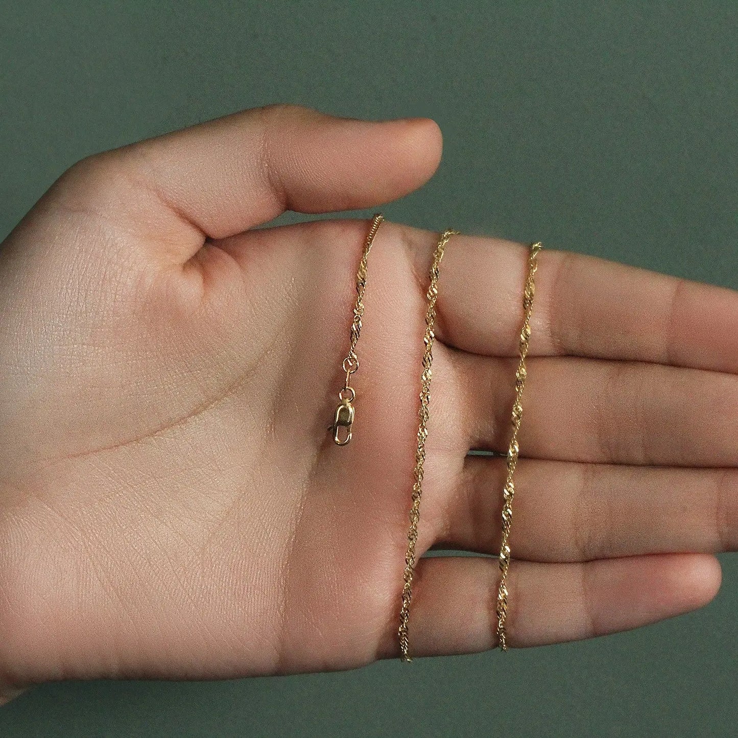 14k Yellow Gold Singapore Chain (1.80 mm) RCJ Chains CELESTIA LUXE JEWELLERS