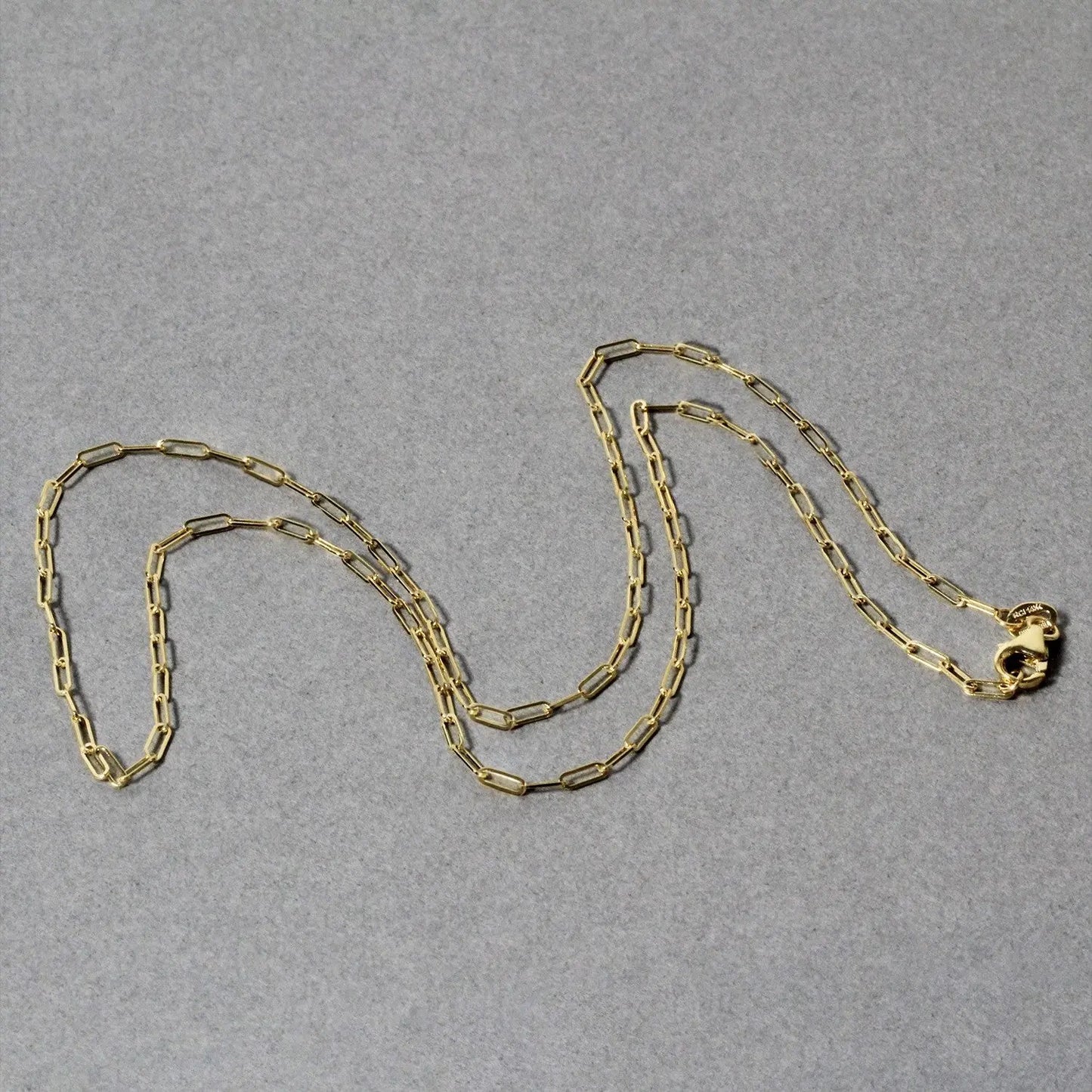 18K Yellow Gold Fine Paperclip Chain (1.50 mm) RCJ Chains CELESTIA LUXE JEWELLERS