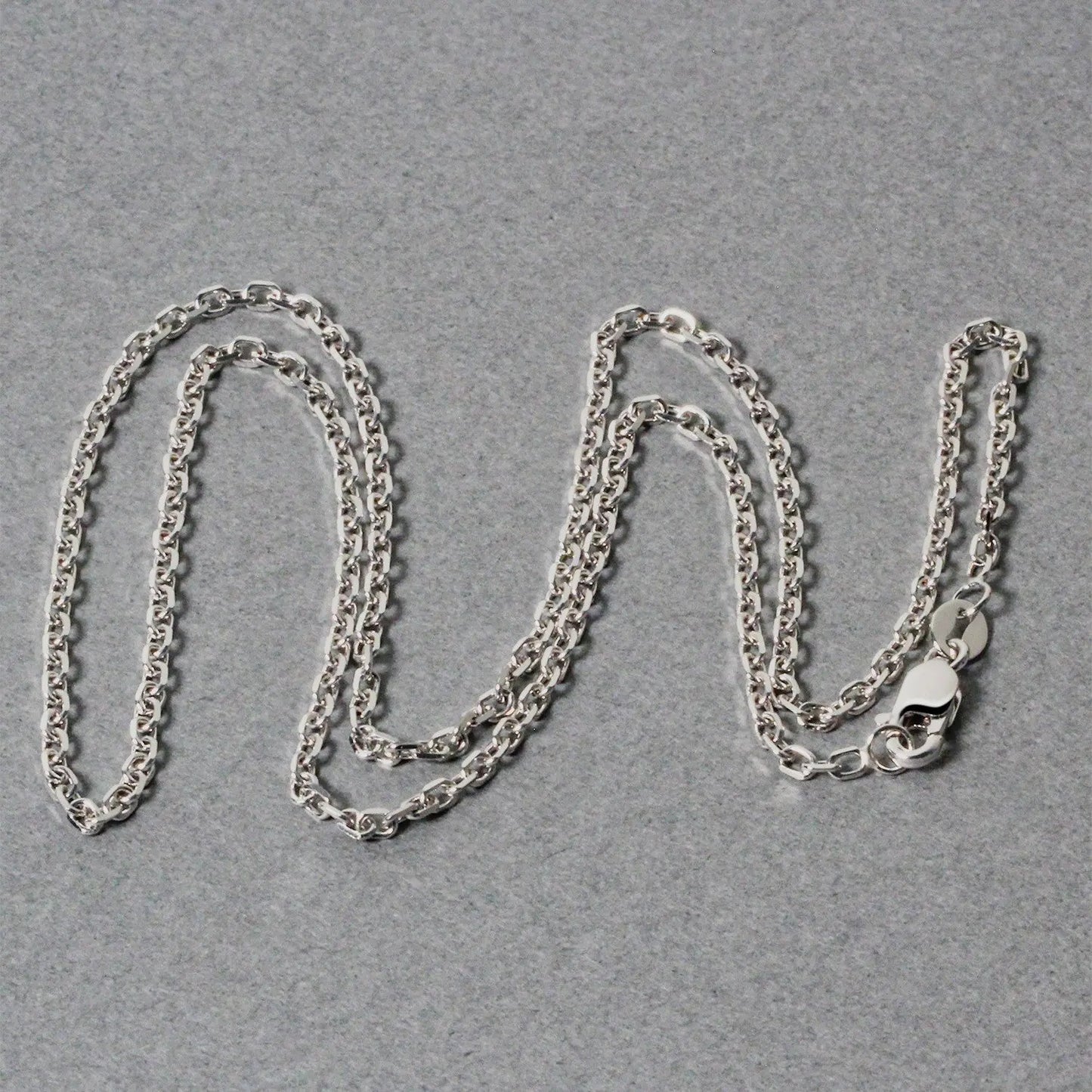 18k White Gold Diamond Cut Cable Link Chain (1.90 mm) RCJ Chains CELESTIA LUXE JEWELLERS