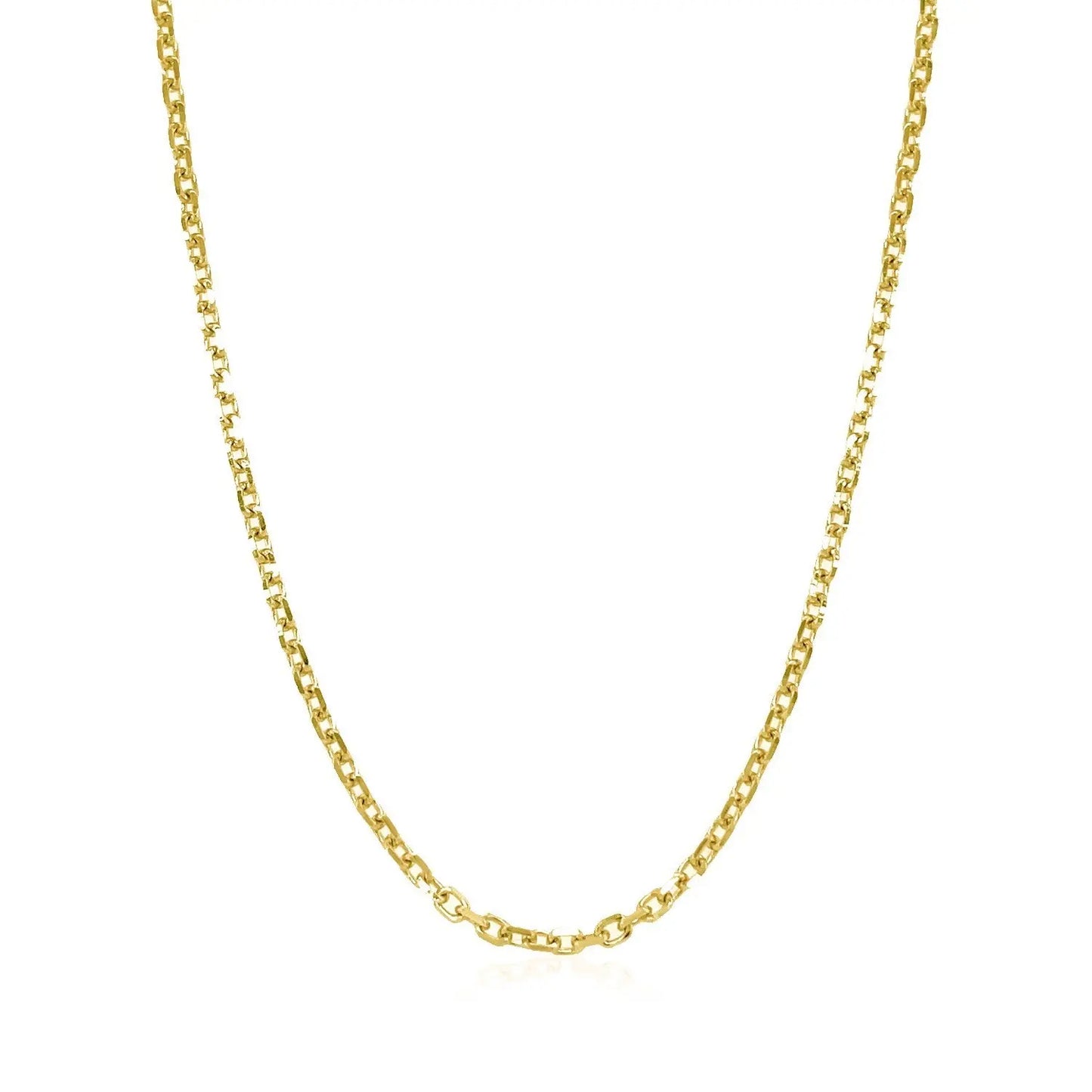 18k Yellow Gold Diamond Cut Cable Link Chain (1.90 mm) RCJ Chains CELESTIA LUXE JEWELLERS