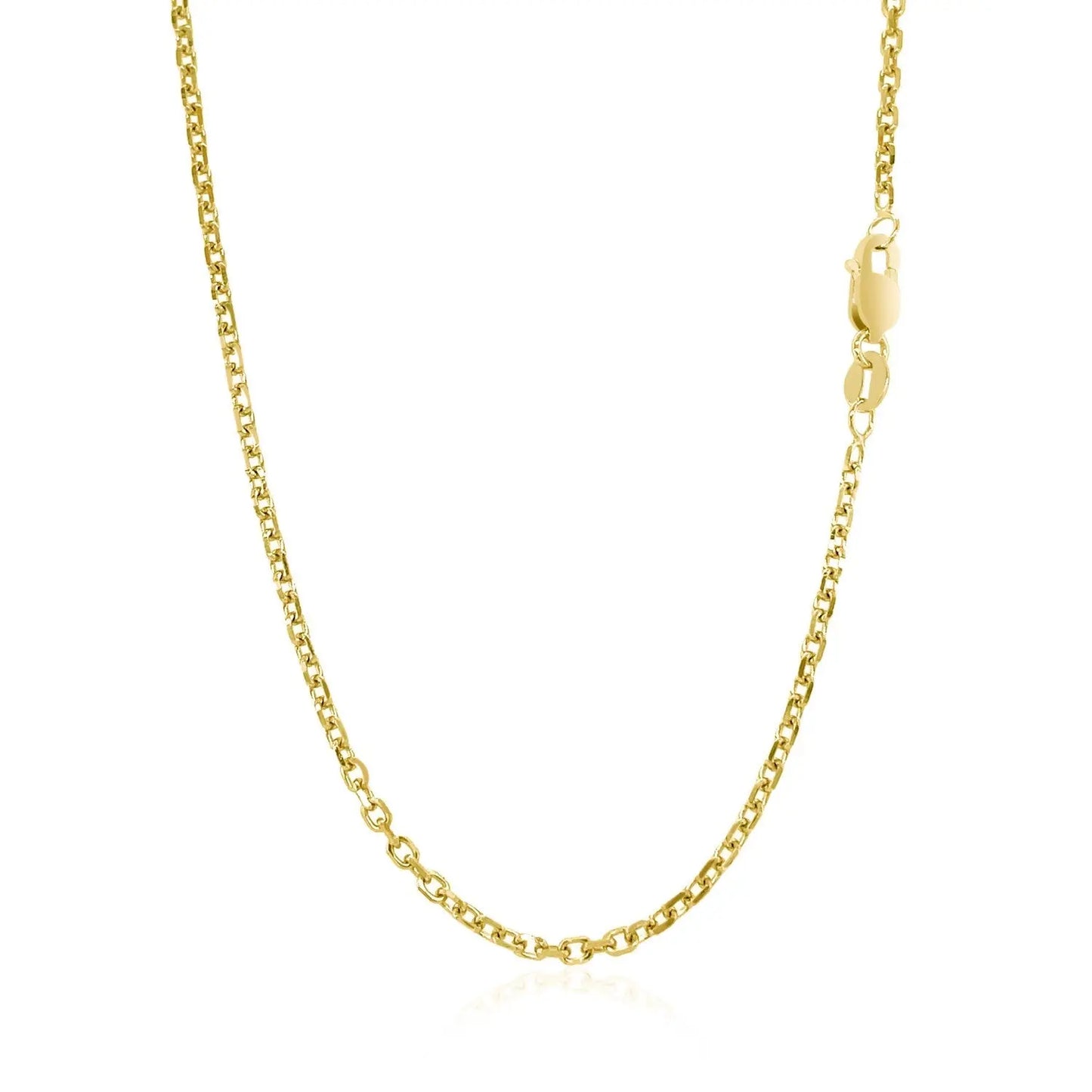 18k Yellow Gold Diamond Cut Cable Link Chain (1.90 mm) RCJ Chains CELESTIA LUXE JEWELLERS