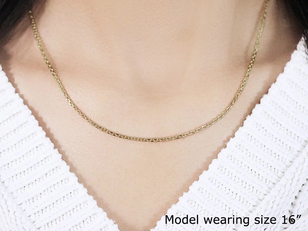 18k Yellow Gold Diamond Cut Cable Link Chain (1.90 mm) RCJ Chains CELESTIA LUXE JEWELLERS