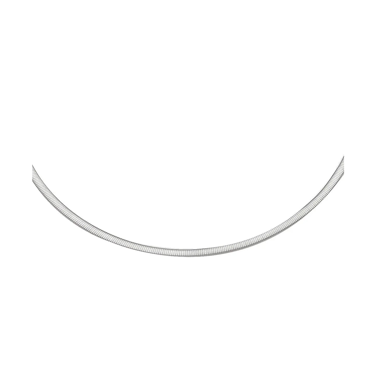 2.5mm 14k Two Tone Gold Reversible Omega Necklace RCJ Necklaces CELESTIA LUXE JEWELLERS