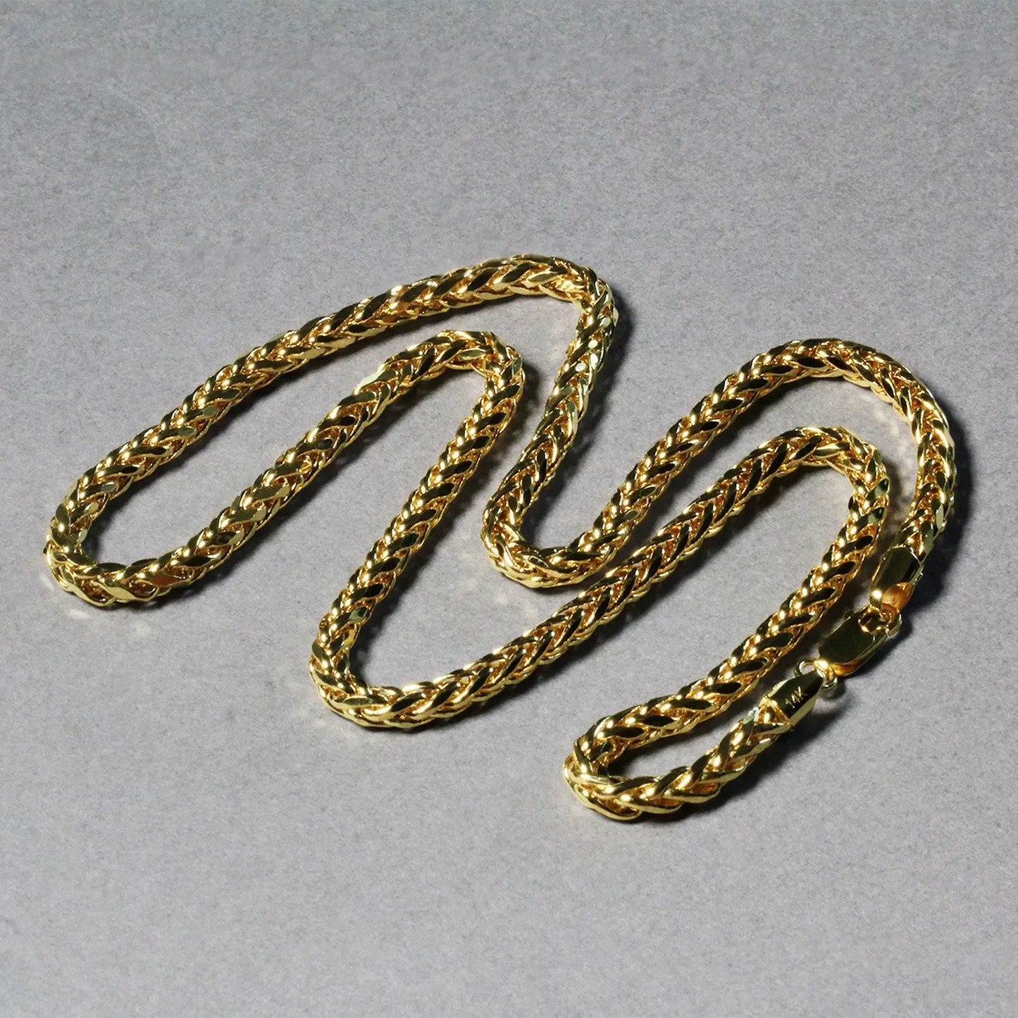 4.1mm 14k Yellow Gold Diamond Cut Round Franco Chain RCJ Chains CELESTIA LUXE JEWELLERS