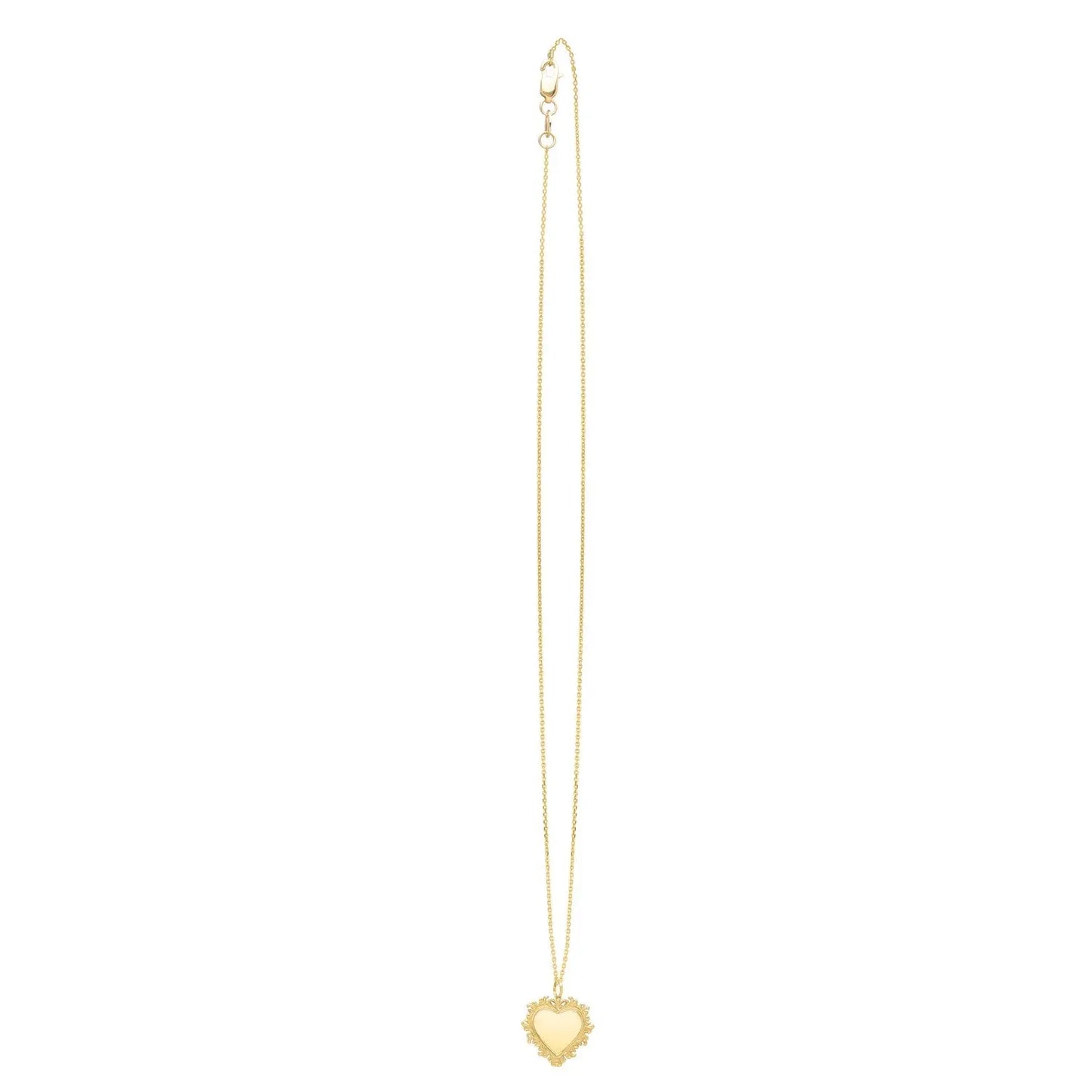 Baroque Heart Necklace in 14K Yellow Gold RCJ Necklaces CELESTIA LUXE JEWELLERS