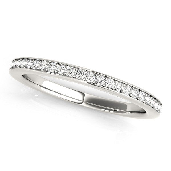 14k White Gold Simple Diamond Wedding Ring (1/4 cttw) RCJ Rings CELESTIA LUXE JEWELLERS