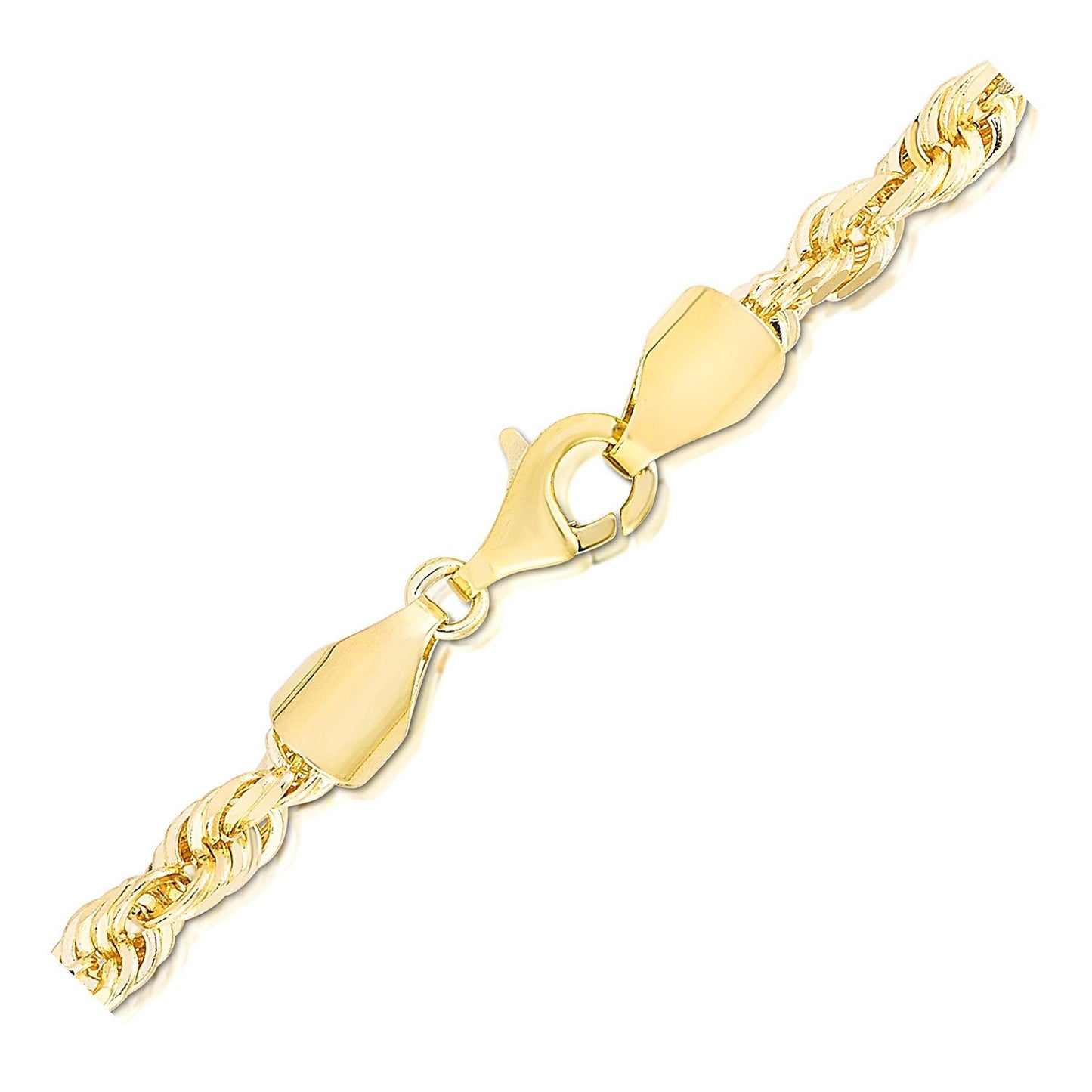 14k Yellow Gold Solid Diamond Cut Rope Bracelet (5.00 mm) RCJ Bracelets CELESTIA LUXE JEWELLERS