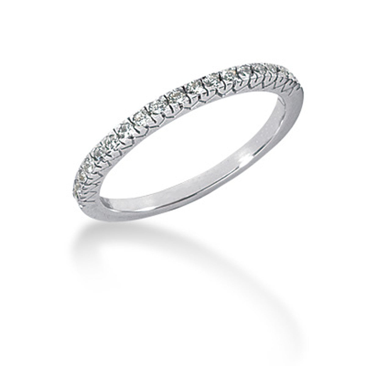 14k White Gold Engraved Fishtail V Pave Diamond Wedding Ring Band RCJ Rings CELESTIA LUXE JEWELLERS