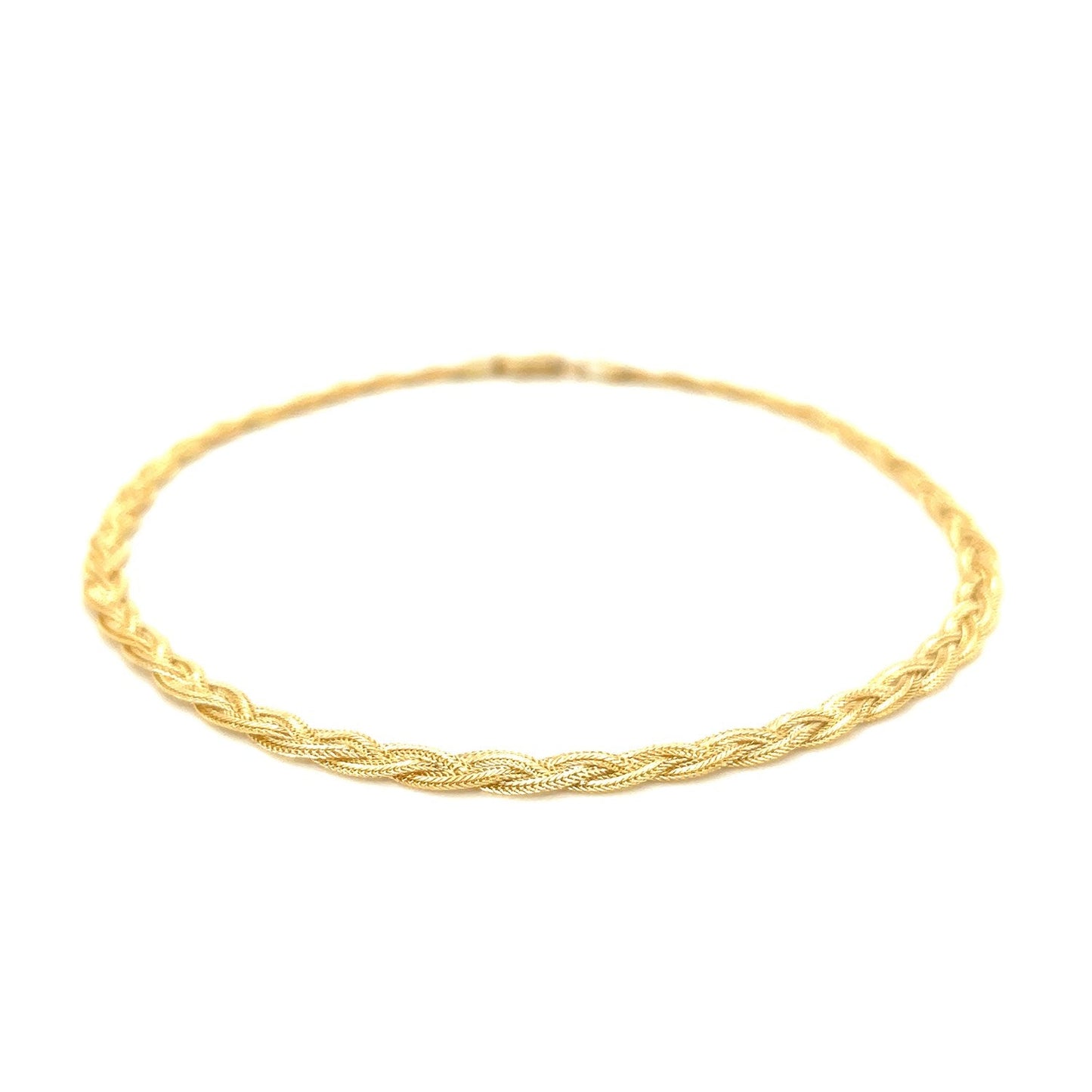 14k Yellow Gold Braided Bracelet (3.50 mm) RCJ Bracelets CELESTIA LUXE JEWELLERS