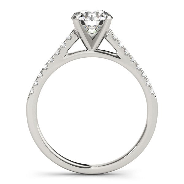 14k White Gold Pronged Round Diamond Engagement Ring (1 5/8 cttw) RCJ Rings CELESTIA LUXE JEWELLERS