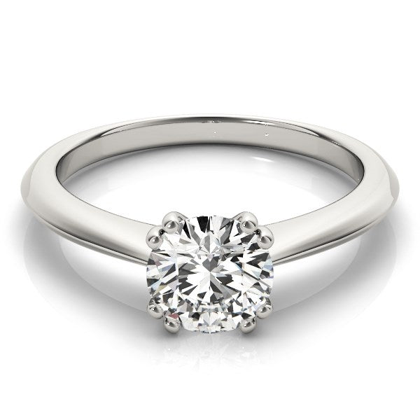 14k White Gold Double Prong Set Solitaire Diamond Engagement Ring (1 cttw) RCJ Rings CELESTIA LUXE JEWELLERS