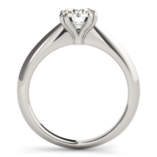 14k White Gold Double Prong Set Solitaire Diamond Engagement Ring (1 cttw) RCJ Rings CELESTIA LUXE JEWELLERS
