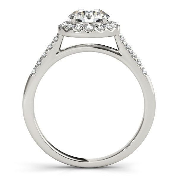 14k White Gold Halo Diamond Engagement Ring (1 3/8 cttw) RCJ Rings CELESTIA LUXE JEWELLERS