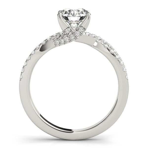 14k White Gold Fancy Prong Split Shank Diamond Engagement Ring (1 1/4 cttw) RCJ Rings CELESTIA LUXE JEWELLERS