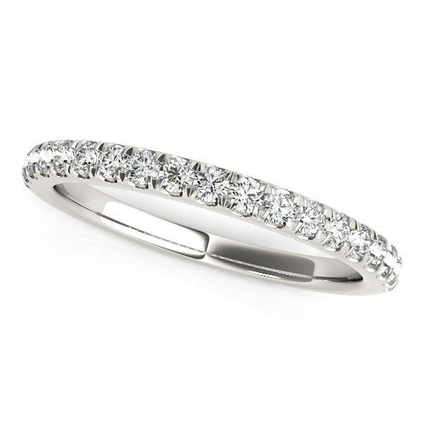 14k White Gold Pave Set Diamond Wedding Ring (1/4 cttw) RCJ Rings CELESTIA LUXE JEWELLERS