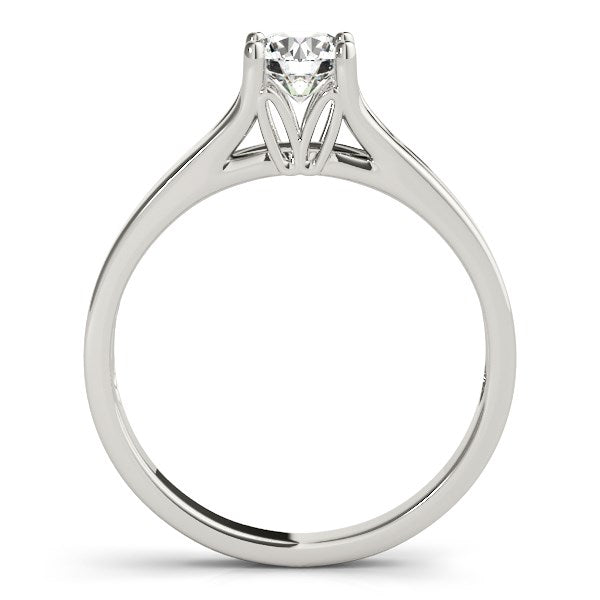 14k White Gold Prong Set Style Solitaire Diamond Engagement Ring (1/2 cttw) RCJ Rings CELESTIA LUXE JEWELLERS