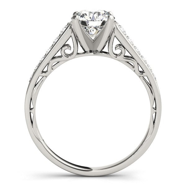14k White Gold Cathedral Design Diamond Engagement Ring (1 1/4 cttw) RCJ Rings CELESTIA LUXE JEWELLERS