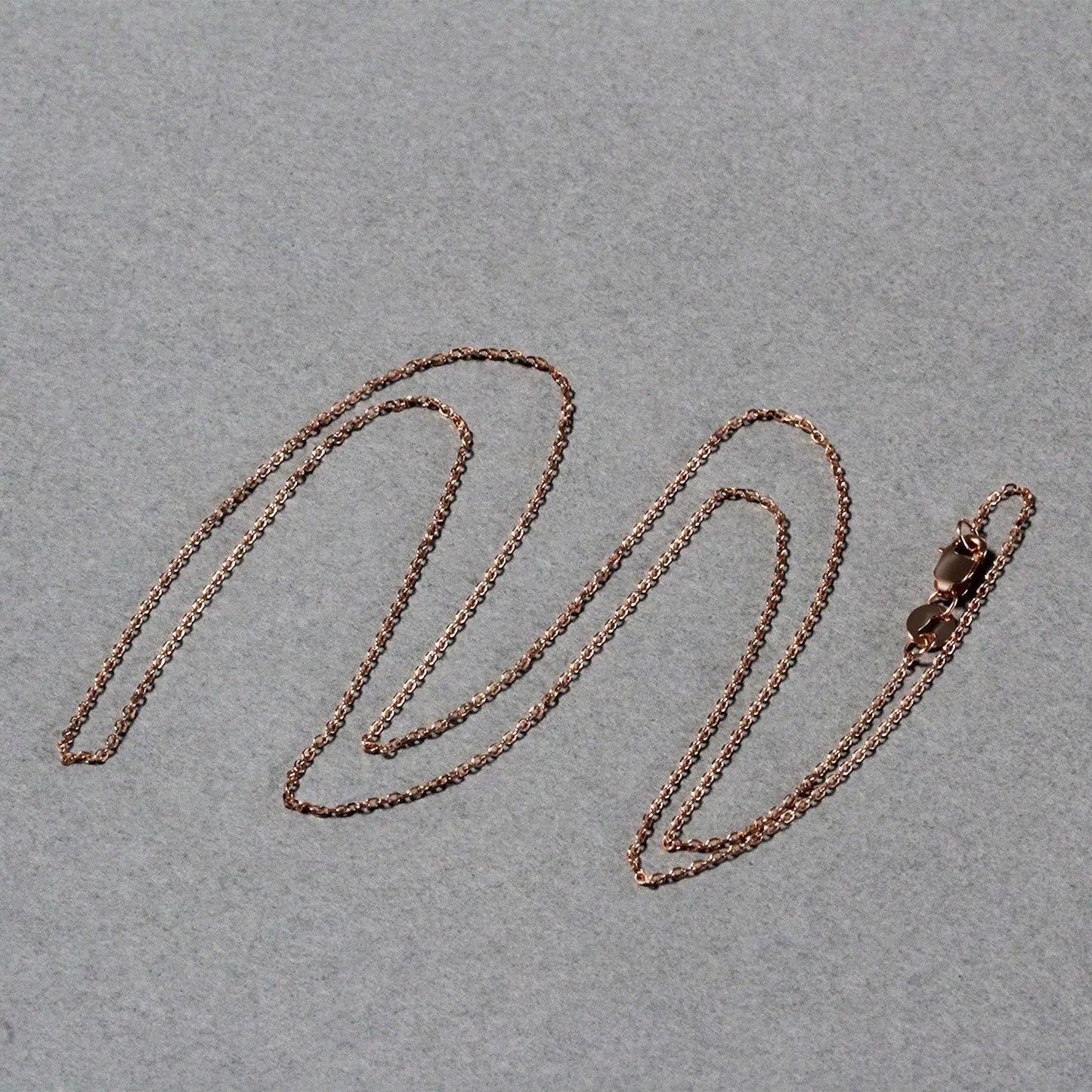 Diamond Cut Cable Link Chain in Rose Gold (0.87 mm) RCJ Chains CELESTIA LUXE JEWELLERS