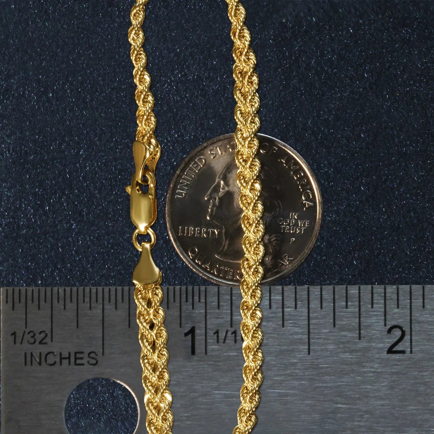 Double Rope Chain Bracelet in 10k Yellow Gold (2.10 mm) RCJ Bracelets CELESTIA LUXE JEWELLERS
