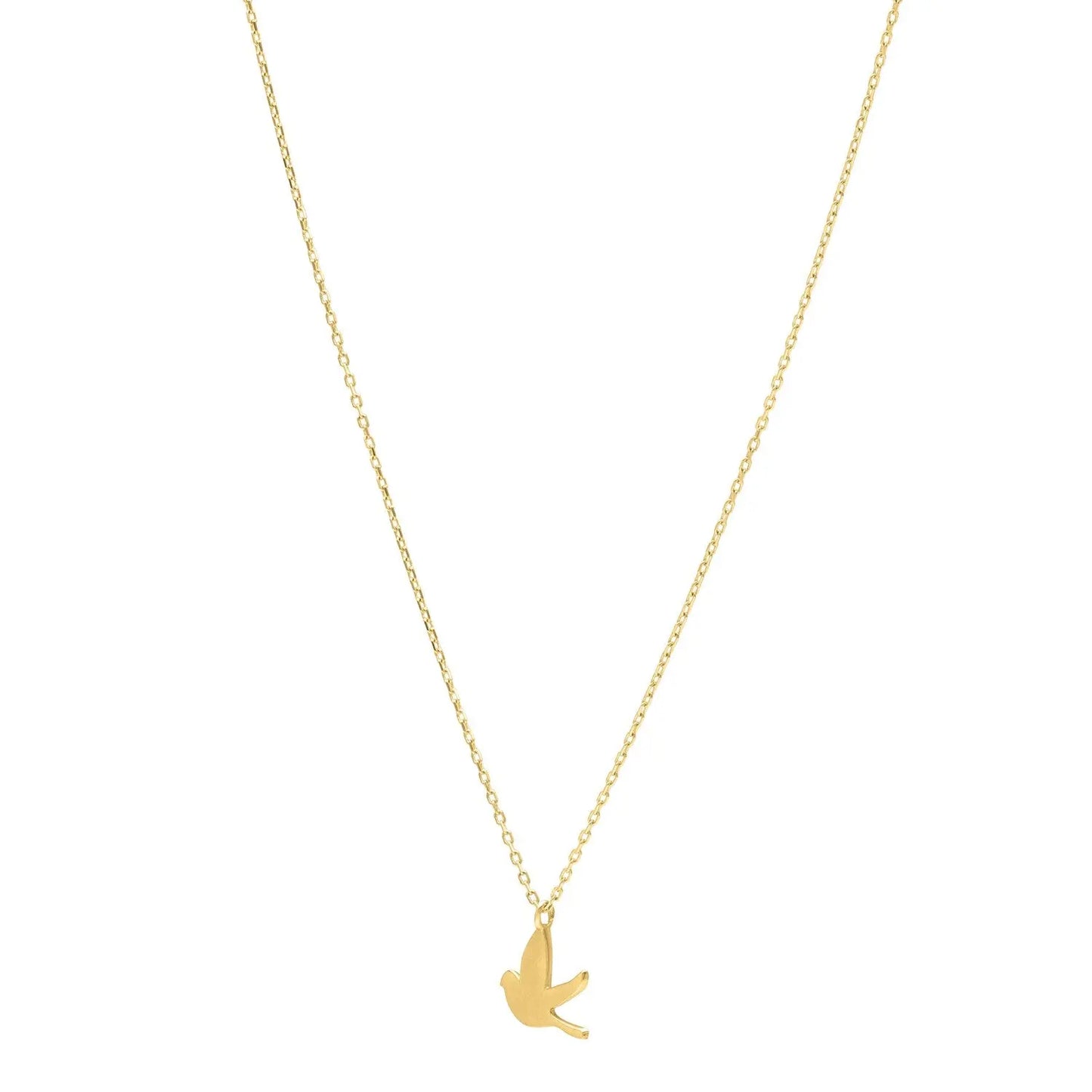 Dove Necklace in 14K Yellow Gold RCJ Necklaces CELESTIA LUXE JEWELLERS