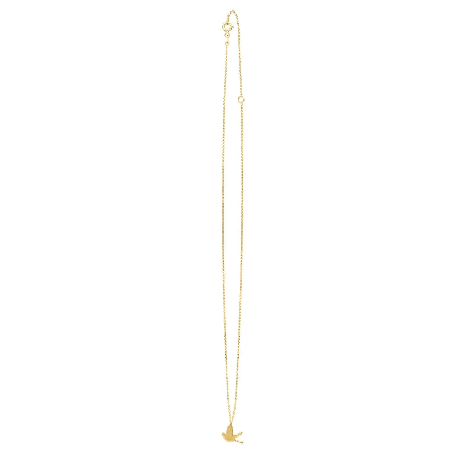 Dove Necklace in 14K Yellow Gold RCJ Necklaces CELESTIA LUXE JEWELLERS