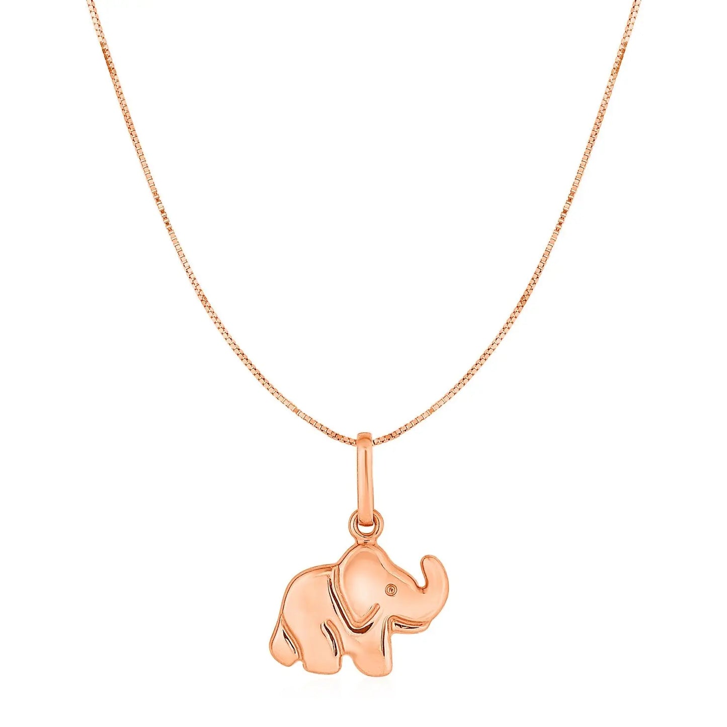Elephant Pendant in 10k Rose Gold RCJ Pendants CELESTIA LUXE JEWELLERS