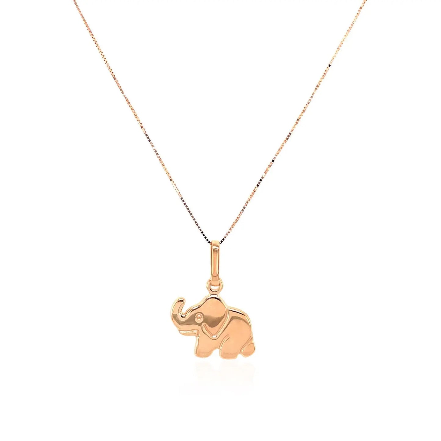 Elephant Pendant in 10k Rose Gold RCJ Pendants CELESTIA LUXE JEWELLERS