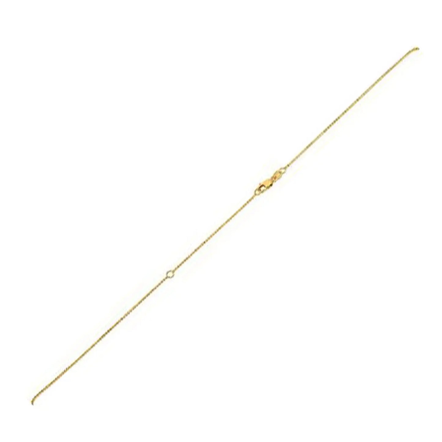 Extendable Bead Chain in 14k Yellow Gold (1.00 mm) RCJ Chains CELESTIA LUXE JEWELLERS