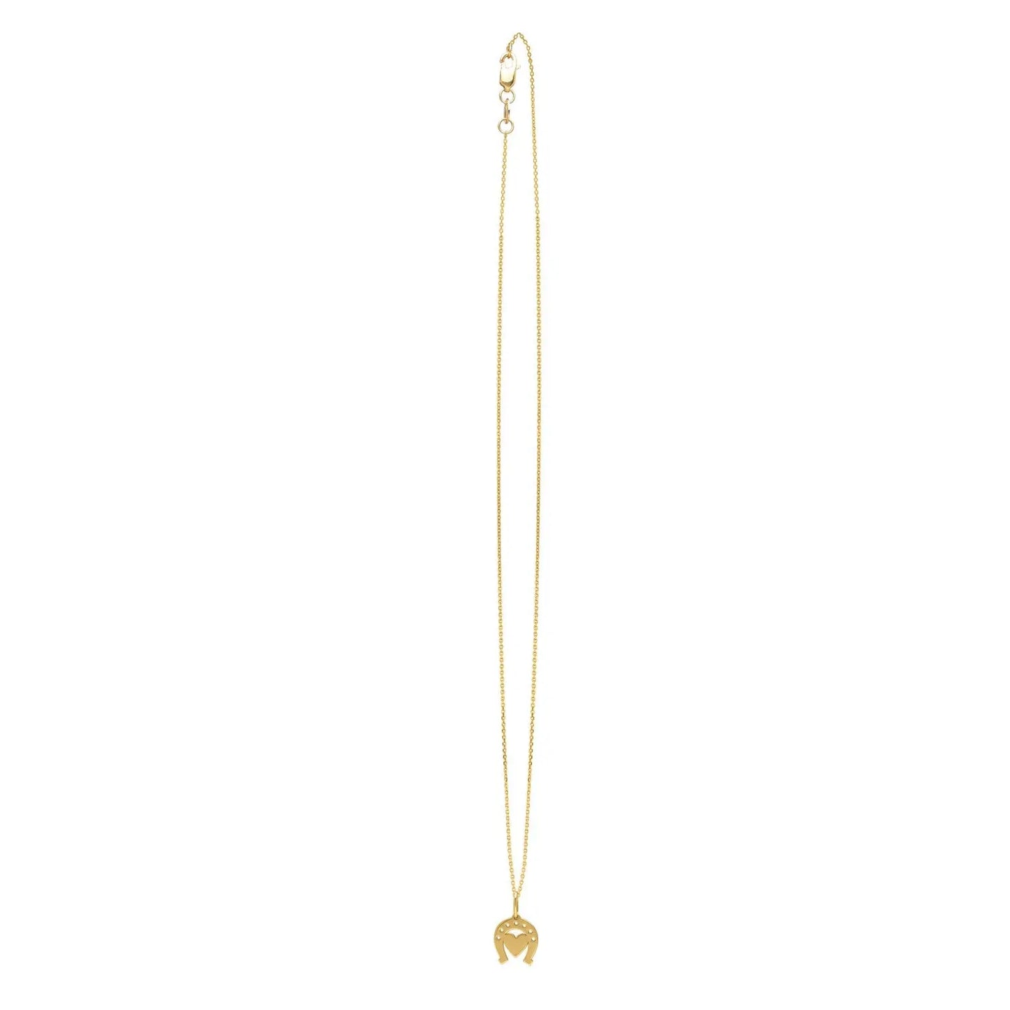 Heart and Horse Necklace in 14K Yellow Gold RCJ Necklaces CELESTIA LUXE JEWELLERS