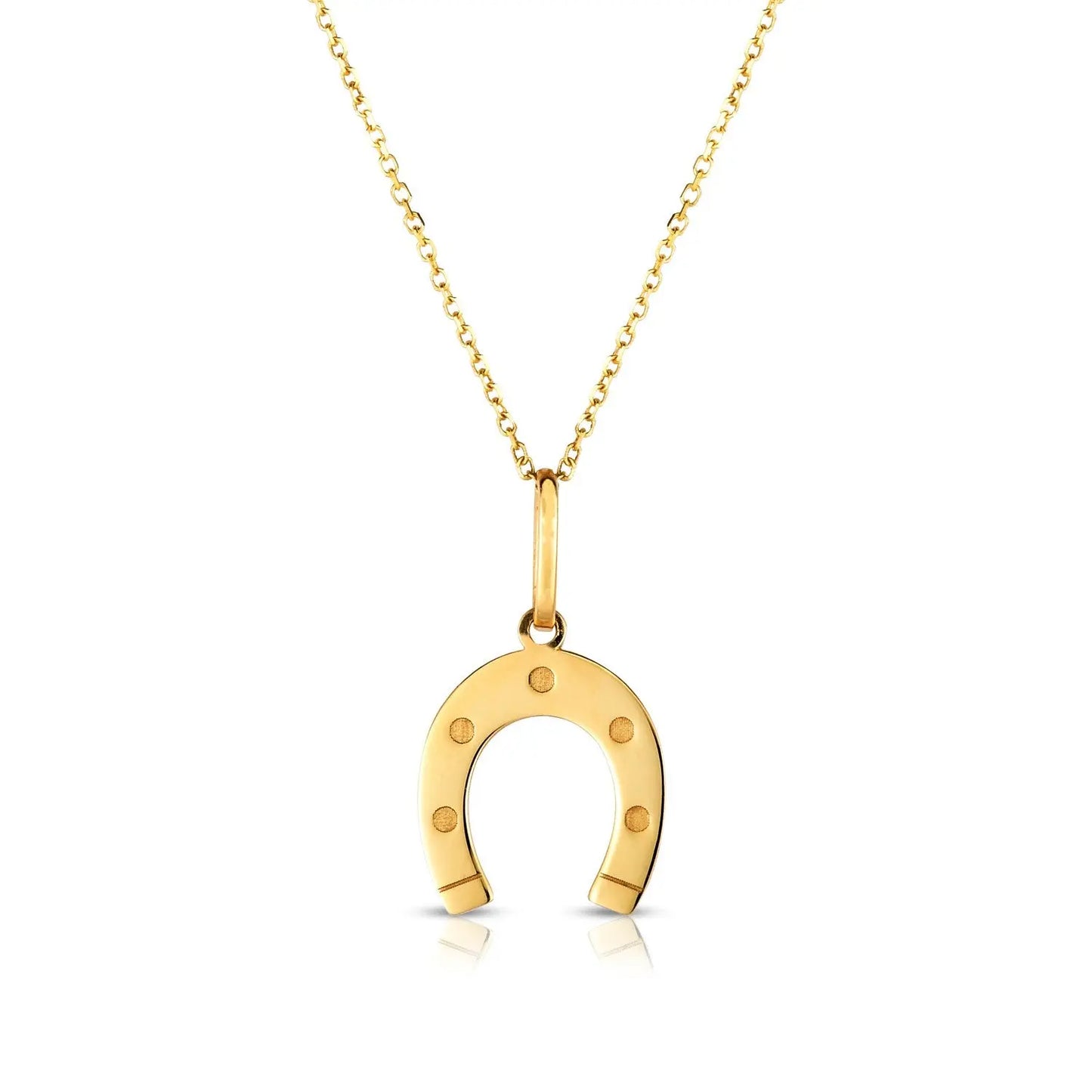 Horseshoe Necklace in 14K Yellow Gold RCJ Necklaces CELESTIA LUXE JEWELLERS