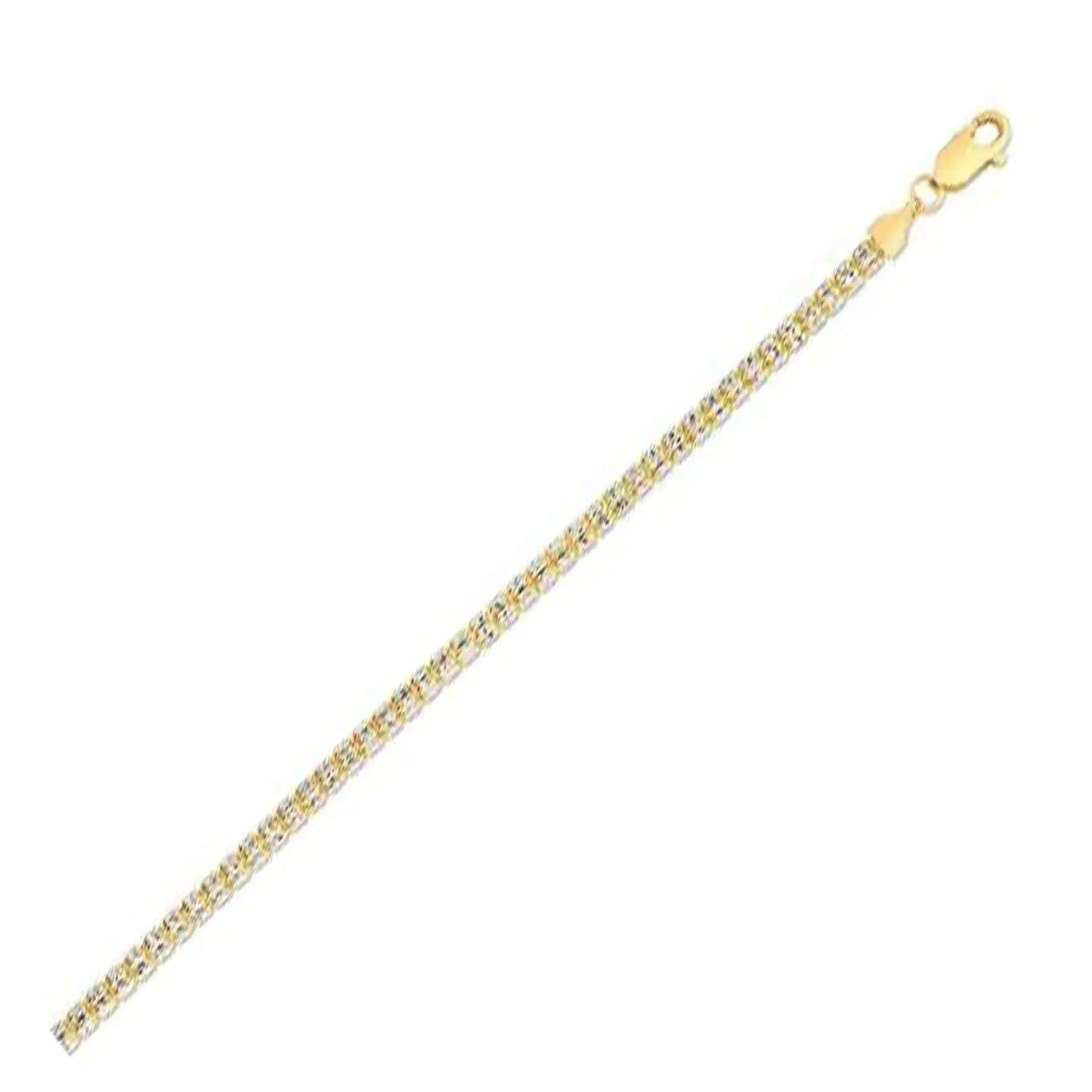Ice Barrel Chain in 14k Yellow Gold (3.14 mm) RCJ Chains CELESTIA LUXE JEWELLERS