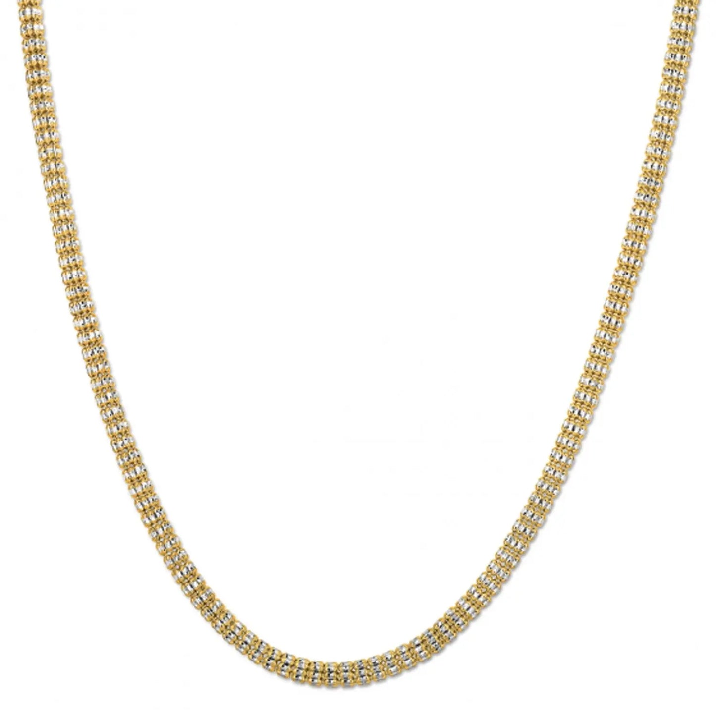 Ice Barrel Chain in 14k Yellow Gold (4.25 mm) RCJ Chains CELESTIA LUXE JEWELLERS