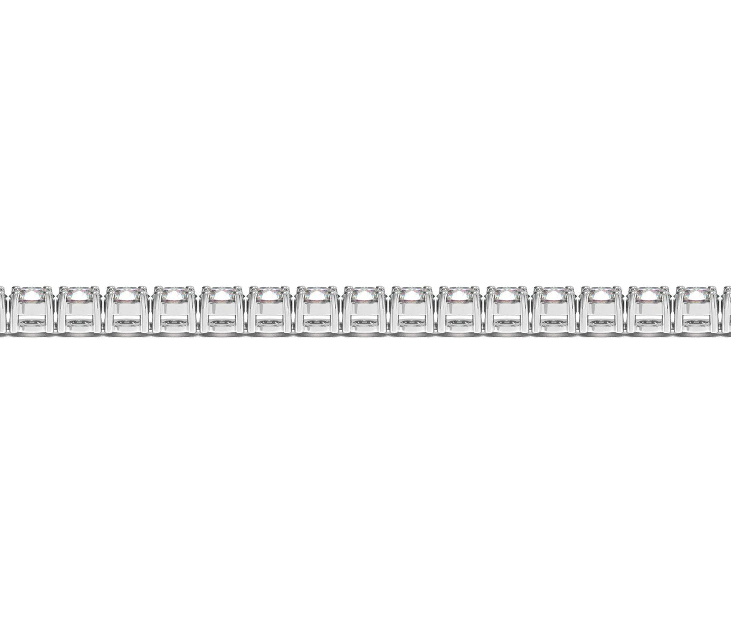 Lab Grown Round Diamond Tennis Bracelet in 14k White Gold (10 cctw F/G VS2/SI1) RCJ Bracelets CELESTIA LUXE JEWELLERS