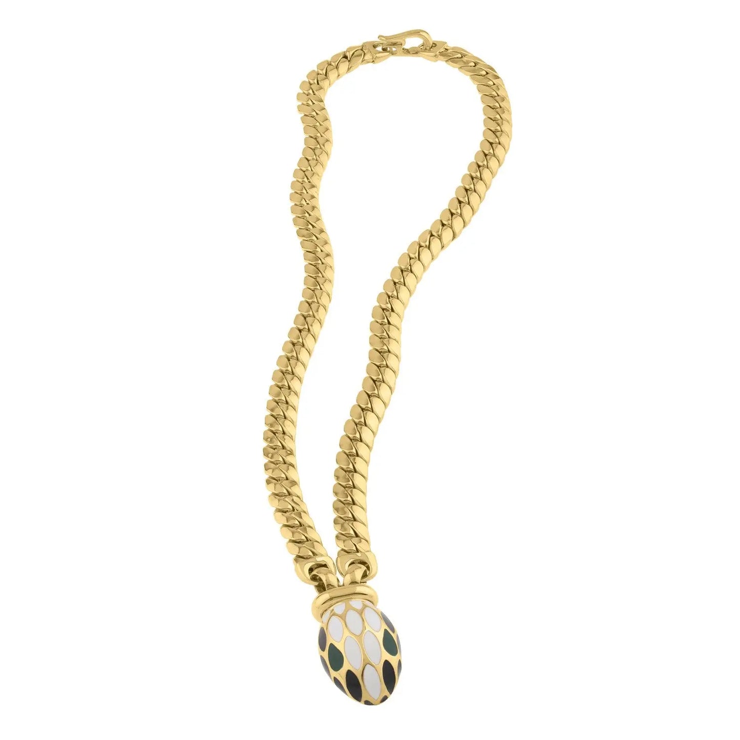Le Serpent Curb Link Necklace in 14K Yellow Gold RCJ Necklaces CELESTIA LUXE JEWELLERS