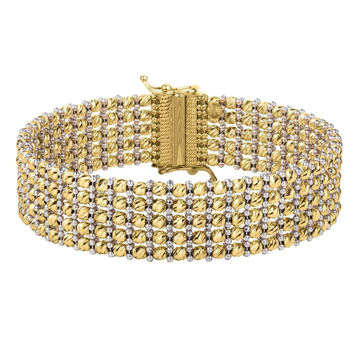 Medium Red Carpet Bracelet in 14K Two Tone Gold (14.10 mm) RCJ Bracelets CELESTIA LUXE JEWELLERS