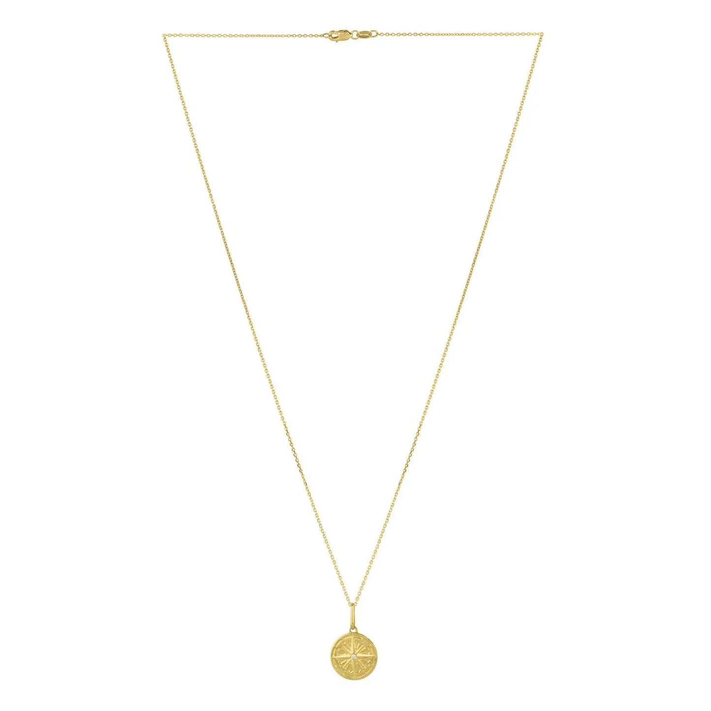 North Star Talisman Necklace in 14K Yellow Gold RCJ Necklaces CELESTIA LUXE JEWELLERS